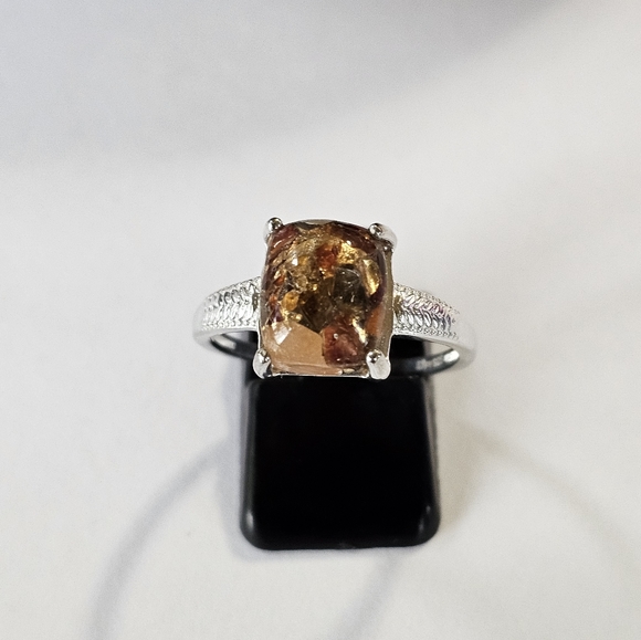 Matrix Fire Red Opal Sterling Silver Ring Sz 9! 🔥 - Picture 5 of 7